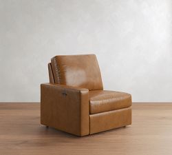 Build Your Own PB Comfort Modern Square Arm Leather Reclining Sectional