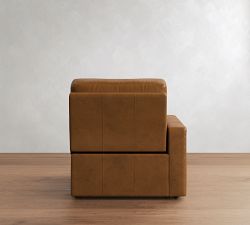 Build Your Own PB Comfort Modern Square Arm Leather Reclining Sectional