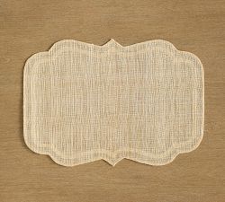 Sully Scalloped Abaca Placemats - Set of 4