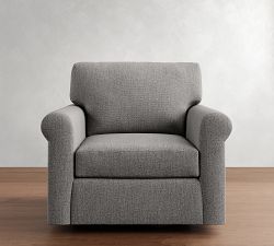 York Roll Arm Swivel Chair