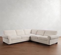 Turner Roll Arm 3-Piece L-Shaped Sectional (112")