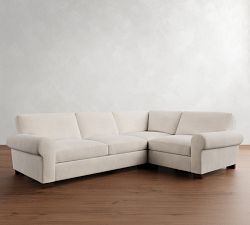 Turner Roll Arm 3-Piece Sectional (113")