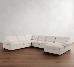 Turner Roll Arm L-Shaped Chaise Sectional (142")