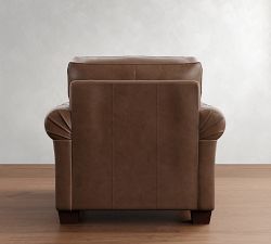 PB Comfort Roll Arm Leather Chair