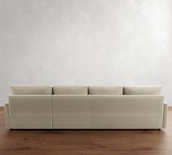 Pearce Modern Square Arm Chaise Sectional (102"&ndash;132")