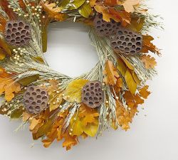 Dried Autumn Stroll Wreath