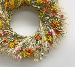 Dried Autumnal Sunset Wreath