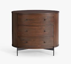Warren 3-Drawer Oval Dresser (35.5")