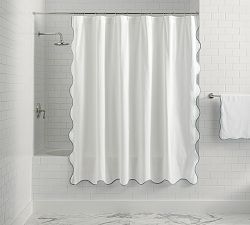Scalloped Shower Curtain