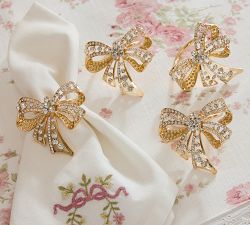 LoveShackFancy Bow Napkin Rings - Set of 4