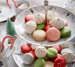 Santa's Reindeer Two Tiered Stand