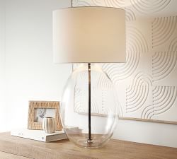 Bennett Recycled Glass Table Lamp (22"-33")