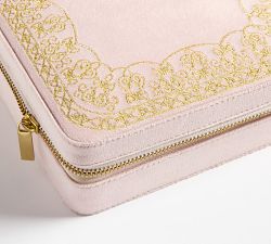 LoveShackFancy Velvet Embroidered Jewelry Box