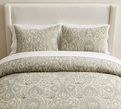 Ikat Jacquard Comforter Sham