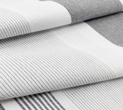 Reilly 3-Piece Striped Cotton Duvet Cover &amp; Shams Set