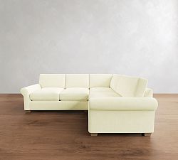 PB Comfort Modern Roll Arm 3-Piece Sectional (108")