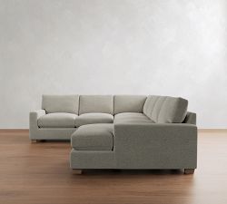 PB Comfort Modern Square Arm L-Shaped Chaise Sectional (134")