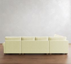 PB Comfort Modern Roll Arm L-Shaped Chaise Sectional (137")