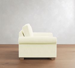 PB Comfort Modern Roll Arm Chair and a Half