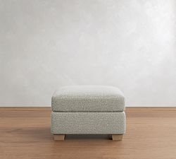 PB Comfort Modern Square Arm Storage Ottoman