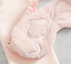 LoveShackFancy Appliqué Bow Eye Mask