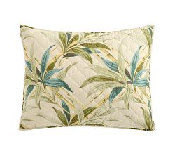 Coastline Palm Reversible Quilted Sham