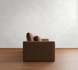 Westwood Slim Arm Deep Seat Leather Sofa (60"&ndash;120")