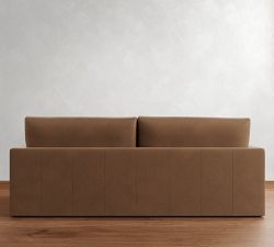 Westwood Slim Arm Deep Seat Leather Sofa (60"&ndash;120")