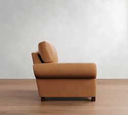Build Your Own Turner Roll Arm Leather Sectional