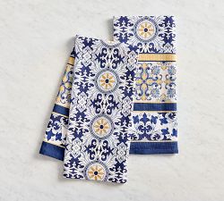 Mosaic Cotton Tea Towels - Set of 2