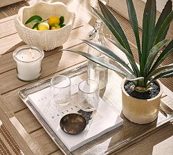 Antique Silver Square Tray