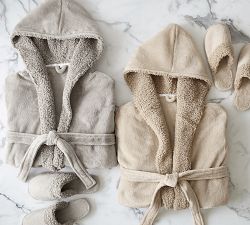 Teddy Faux Fur Trim Slippers