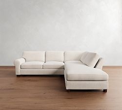 Turner Roll Arm 3-Piece Bumper Sectional (113")