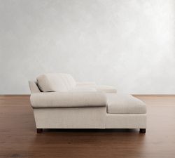 Turner Roll Arm Double Chaise Sectional (138"&ndash;159")