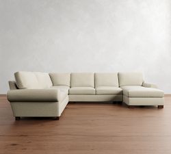Turner Roll Arm L-Shaped Chaise Sectional (142")