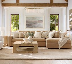 Sierra Leather Modular Chaise Sectional (147")