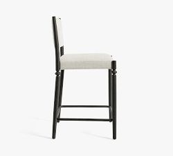 Estelle Upholstered Metal Stool