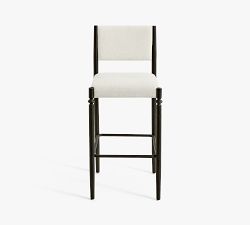 Estelle Upholstered Metal Stool