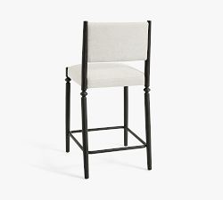 Estelle Upholstered Metal Stool