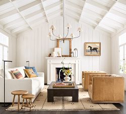 Edgewood Leather Swivel Chair