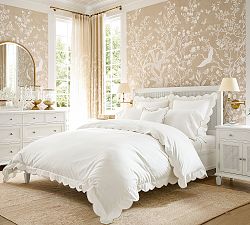 Scalloped Embroidered Duvet Cover