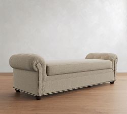 Chesterfield Roll Arm Settee (85")