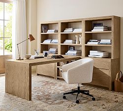Dillon Peninsula Desk with Bookcase Suite (108")