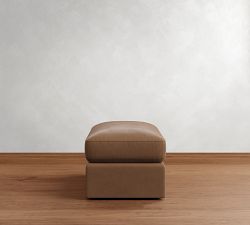 Westwood Slim Arm Leather Ottoman