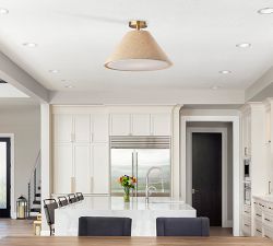 Holden Linen Flush Mount (18'')