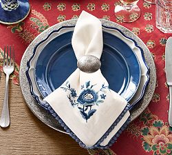 Western Etched Metal Napkin Rings - Set of 4