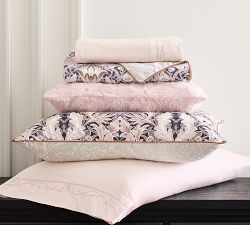 Glinda Beading Floral Decorative Pillow