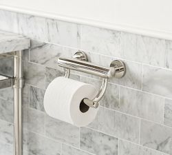 Linden Toilet Paper Holder with Integrated Grab Bar by Michael Graves Design