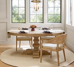 Banks Round Pedestal Extendable Dining Table (48"-72")