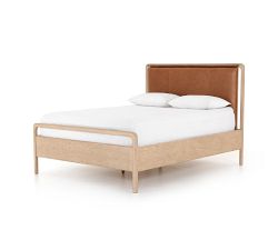 Andes Leather Platform Bed